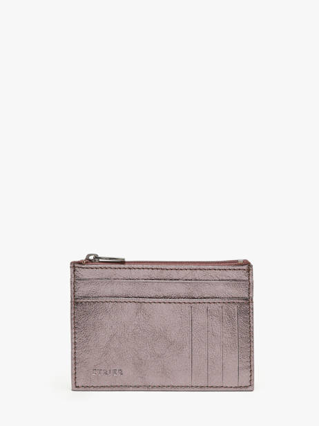 Porte-cartes Etincelle Irisée Cuir Etrier Argent etincelle irisee EETI5004