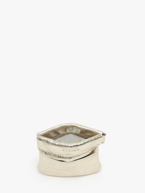 Porte-monnaie Etincelle Irisée Cuir Etrier Or etincelle irisee EETI5005 vue secondaire 1