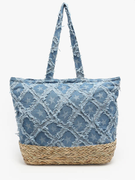 Shoulder Bag Saint Barth Cotton Miniprix Blue saint barth B475