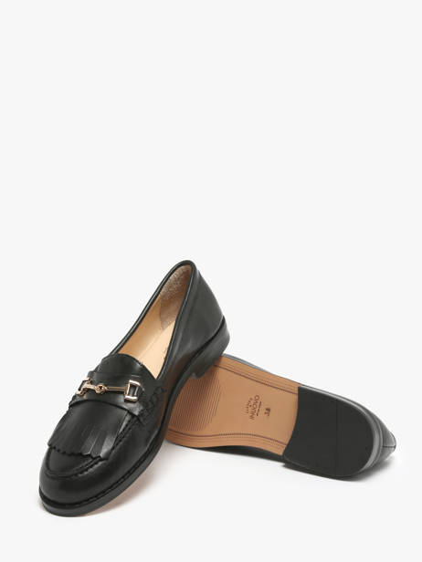 Mocassins En Cuir Inuovo Noir women B01002 vue secondaire 1