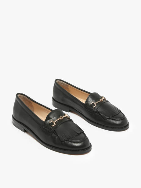 Mocassins En Cuir Inuovo Noir women B01002 vue secondaire 2
