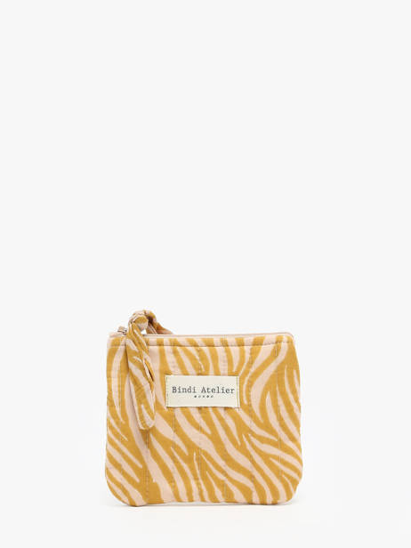Coin Purse Bindi atelier Yellow zebra Z