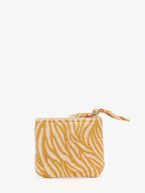 Coin Purse Bindi atelier Yellow zebra Z other view 2