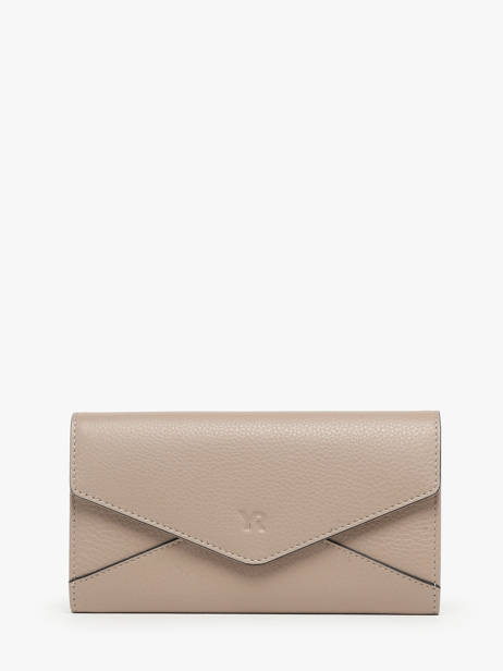 Wallet Leather Yves renard Beige enveloppe 29286