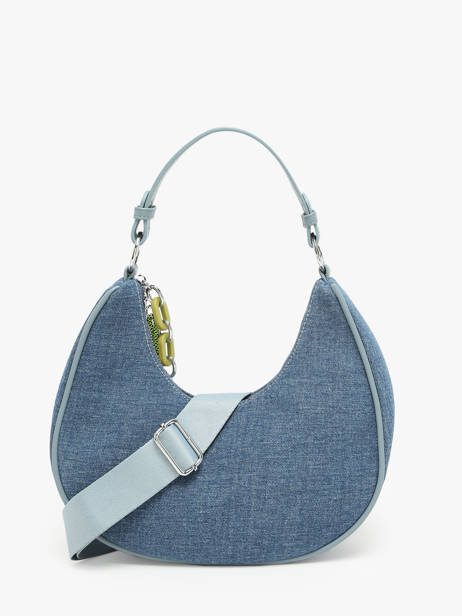 Shoulder Bag Denim Cotton Miniprix Blue denim A151 other view 3