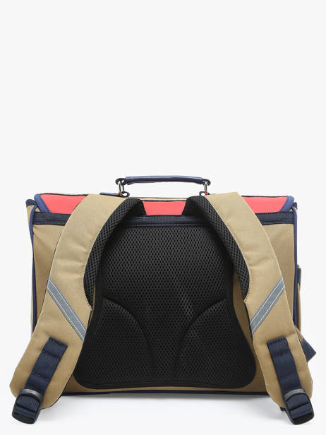 Cartable 2 Compartiments Caramel et cie Marron fier GA vue secondaire 4