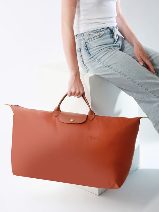 Longchamp Le pliage green Travel bag Brown