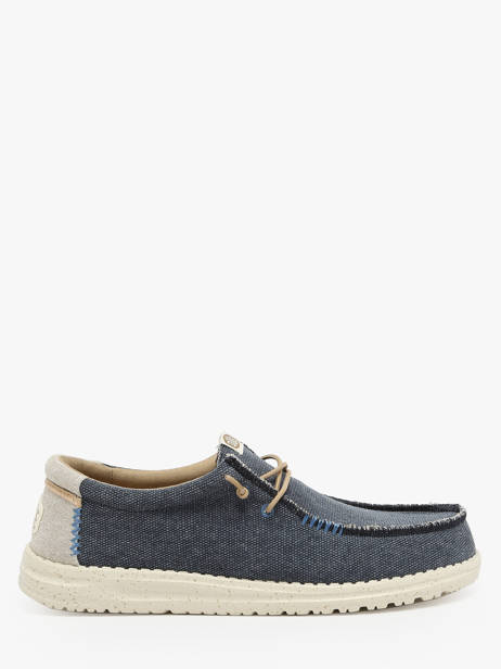Moccasins Wally Coastline Jute Hey dude Blue men 40952