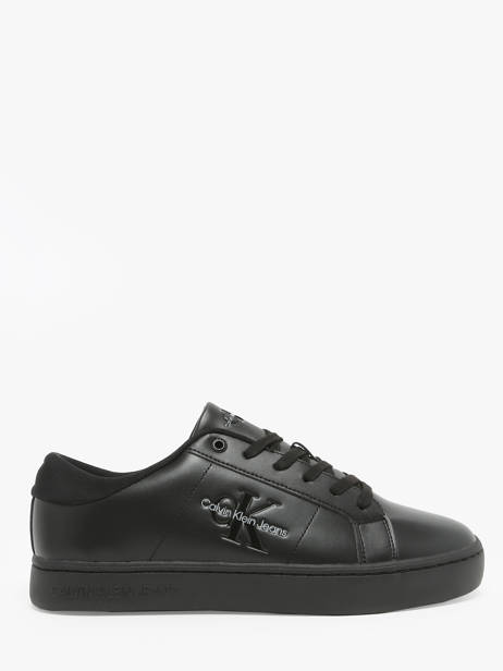 Sneakers In Leather Calvin klein jeans Black men 8640GT