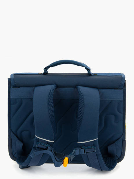 Cartable 2 Compartiments Lily Boys Stones and bones Bleu boys B vue secondaire 4