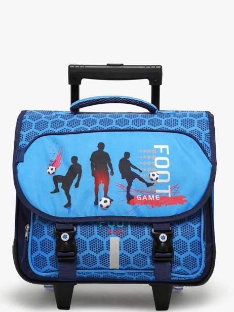 2-compartment Satchel Snowball Blue foot T46138