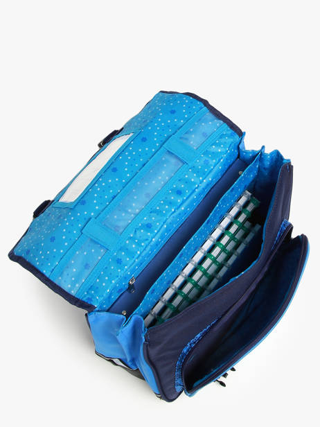 Cartable 2 Compartiments Snowball Bleu foot 46138 vue secondaire 3