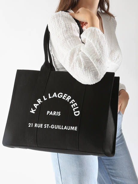 Shoulder Bag Rsg Cotton Karl lagerfeld Black rsg 245W3855 other view 1