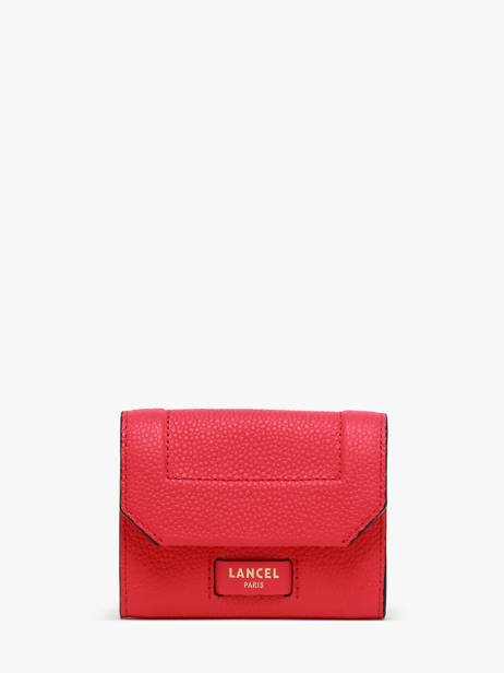Leather Ninon Mini Wallet Lancel Red ninon A13179