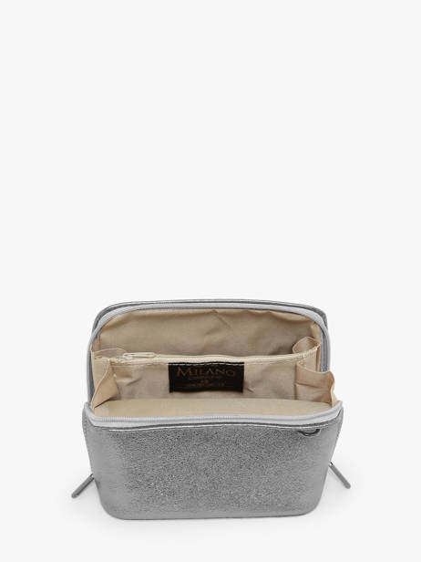 Sac Bandoulière Nine Cuir Milano Argent nine NI23117N vue secondaire 3