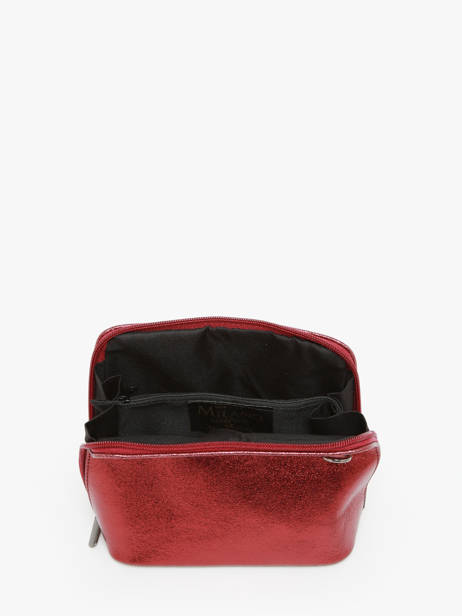 Sac Bandoulière Nine Cuir Milano Rouge nine NI23117N vue secondaire 3