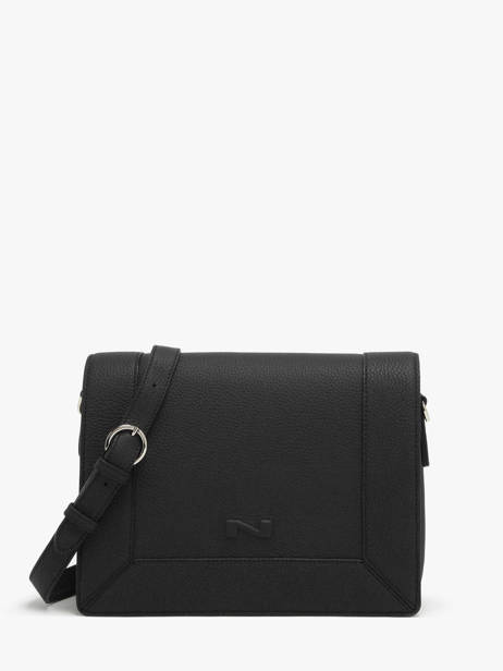 Sac Bandoulière Rotterdam Cuir Nathan baume Noir mondrian 3