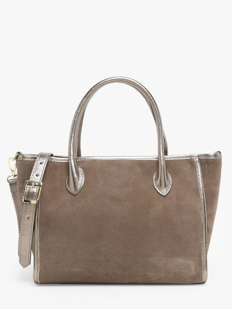 Sac à Main Velvet Cuir Milano Marron velvet VE24062