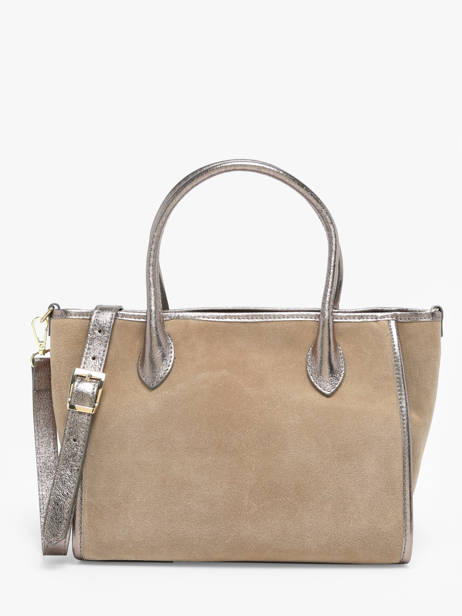 Handbag Velvet Leather Milano Beige velvet VE24062