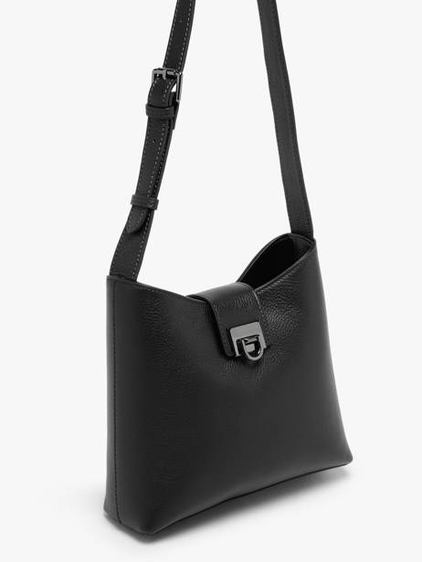 Sac Porté épaule Caviar Cuir Milano Noir caviar CA24064 vue secondaire 2