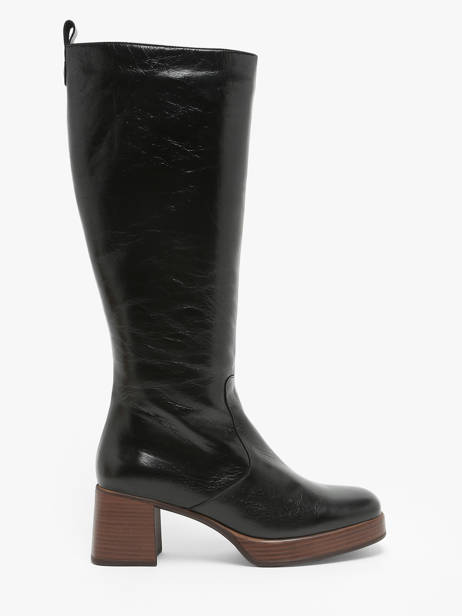 Boots Cristel In Leather Dorking Black theme D9339