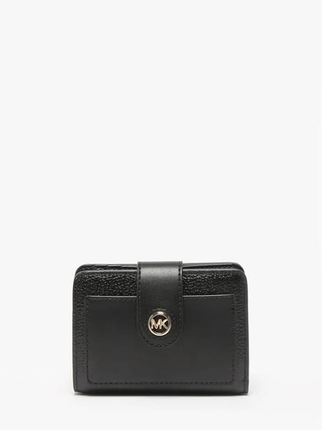 Portefeuille Cuir Michael kors Noir mk charm H3G0KD5L