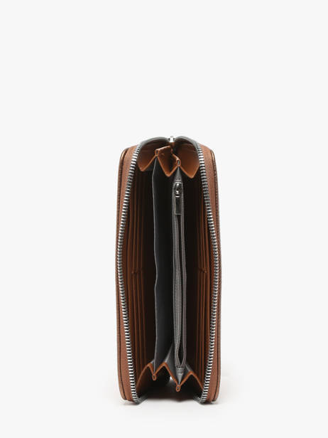 Zip Wallet Classic Miniprix Brown grained H1689 other view 1