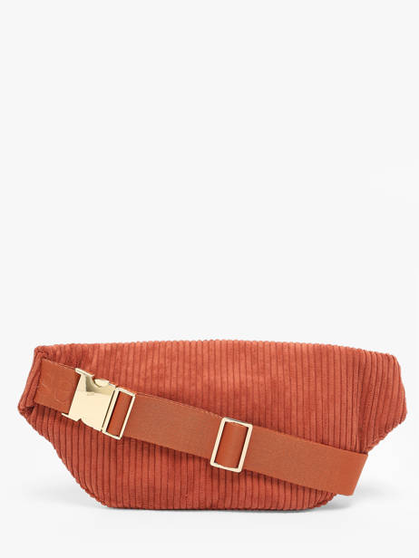 Sac Banane Vanessa wu Orange velours MA0112 vue secondaire 4