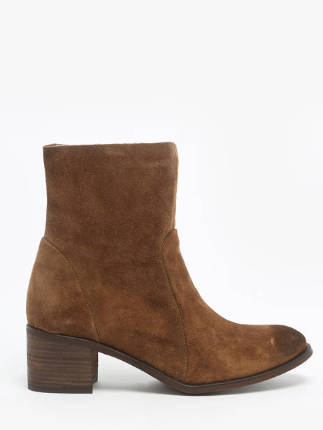 Heeled Boots Alias Trevor In Leather Aliwell Brown women ALIAS