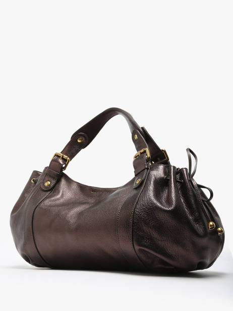 Sac à Main Gun Metal Cuir Gerard darel Marron gun metal DAS01446 vue secondaire 1