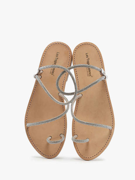 Nu-pieds Les tropeziennes Argent women HODAXA vue secondaire 3