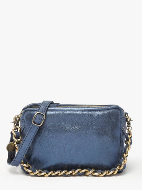 Crossbody Bag Vintage Leather Mila louise Blue vintage 23673X