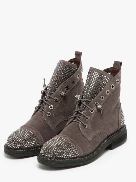 Bottines En Cuir Alma en pena Gris women I240752 vue secondaire 1