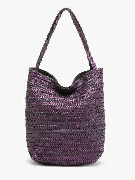 Sac Porté épaule Heritage Cuir Biba Violet heritage RUB1L