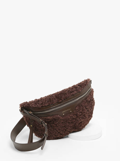 Sac Banane Othilia Cuir Et Shearling Vanessa bruno Marron othilia 37V40878 vue secondaire 2