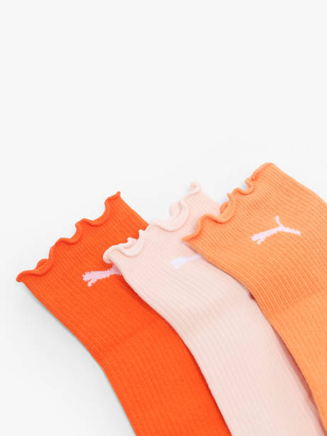 Chaussettes Puma Orange socks women 71228108 vue secondaire 1