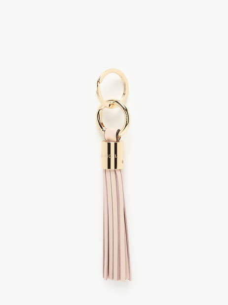 Leather Premier Flirt Key Chain Lancel Pink charms A12922