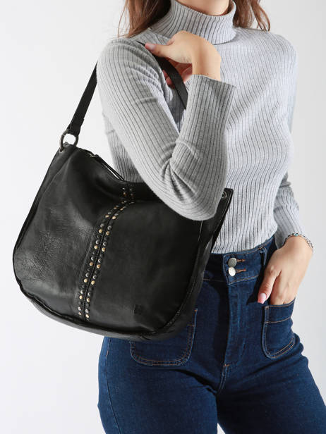 Sac PortÃ© Ã©paule Heritage Cuir Biba Noir heritage HAK3L vue secondaire 1
