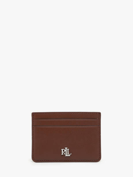 Porte-cartes Cuir Lauren ralph lauren Marron dryden 32876732