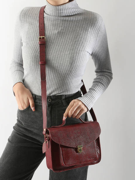 Crossbody Bag La Suite 1960 Leather Paul marius Red la suite 1960 GEORG960 other view 1