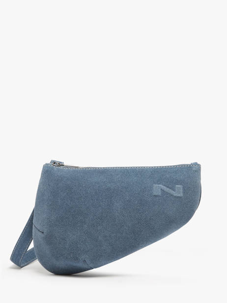 Leather City Perle Denim Crossbody Bag Nathan baume Blue denim 1000D