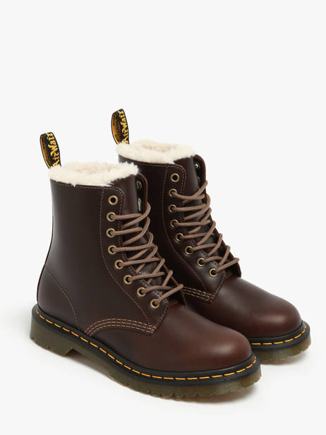 Bottines 1460 Pascal Serena En Cuir Dr martens Marron women 32019777 vue secondaire 1