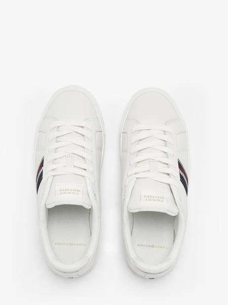 Sneakers In Leather Tommy hilfiger White women 8110YBL other view 4