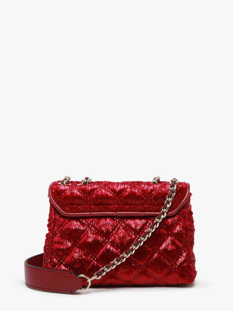 Sac Bandoulière Giully Velours Guess Rouge giully QE874874 vue secondaire 3