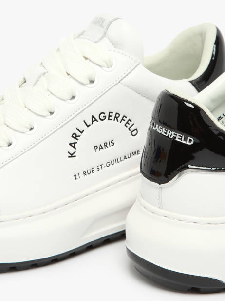 Sneakers Kapri Maison En Cuir Karl lagerfeld Blanc men KL57538 vue secondaire 2