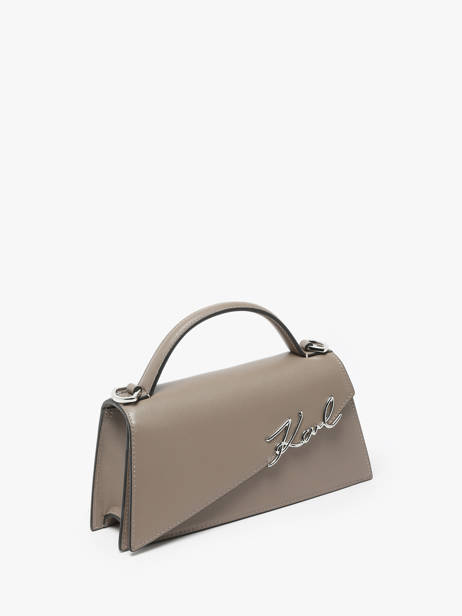 Sac Bandoulière K Signature Cuir Karl lagerfeld Beige k signature 246W3099 vue secondaire 2