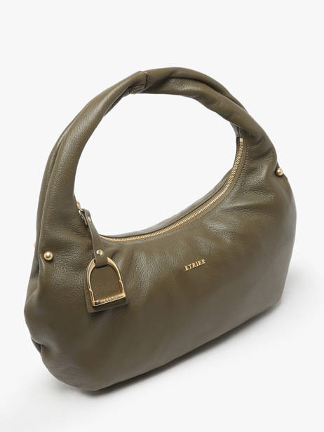 Shoulder Bag Babyatoutprix - Lucie Leather Etrier Green babyatoutprix - lucie ELUC129M other view 2