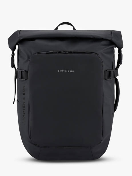 Backpack Kapten and son Black backcpack LISBON