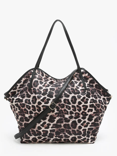 Shoulder Bag Leopard Nylon Miniprix Beige leopard BV24645 other view 2