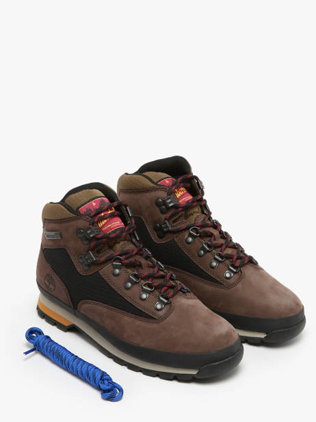 Sneakers Euro Hiker In Leather Timberland Brown women 6DYHW071 other view 1